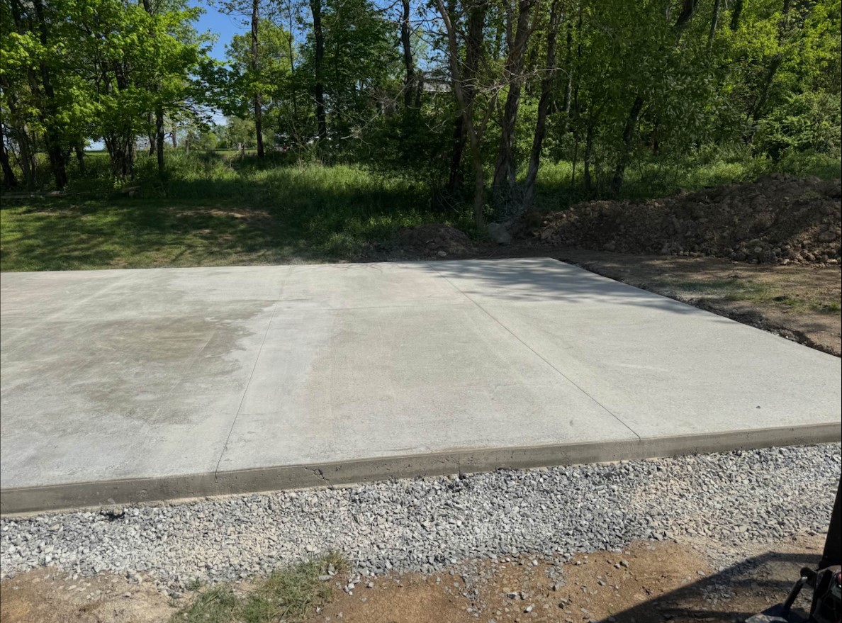Finished concrete driveway — JG Concrete